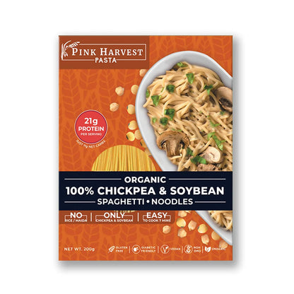 Pink Harvest Organic 100% Chickpea & Soybean Spaghetti Noodles - Indyancart