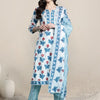 Indyancart IE Women Floral Printed Regular Pure Cotton Kurta with Trousers & With Dupatta