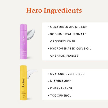 Foxtale sunscreen from the CSMS Flawless Skin Combo, providing sun protection with lightweight, nourishing formula.