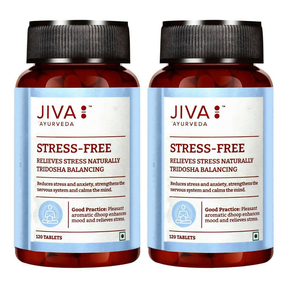 Jiva Ayurveda Stress-Free Tablets - Indyancart
