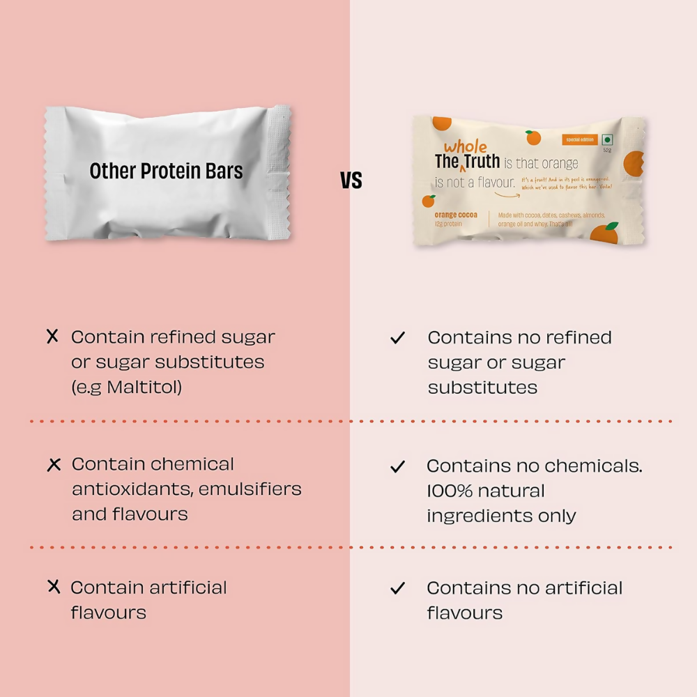 The Whole Truth Protein Bars - Orange Cocoa