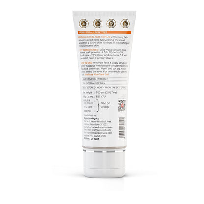 Krishna'S Herbal & Ayurveda Aloevera Walnut Scrub