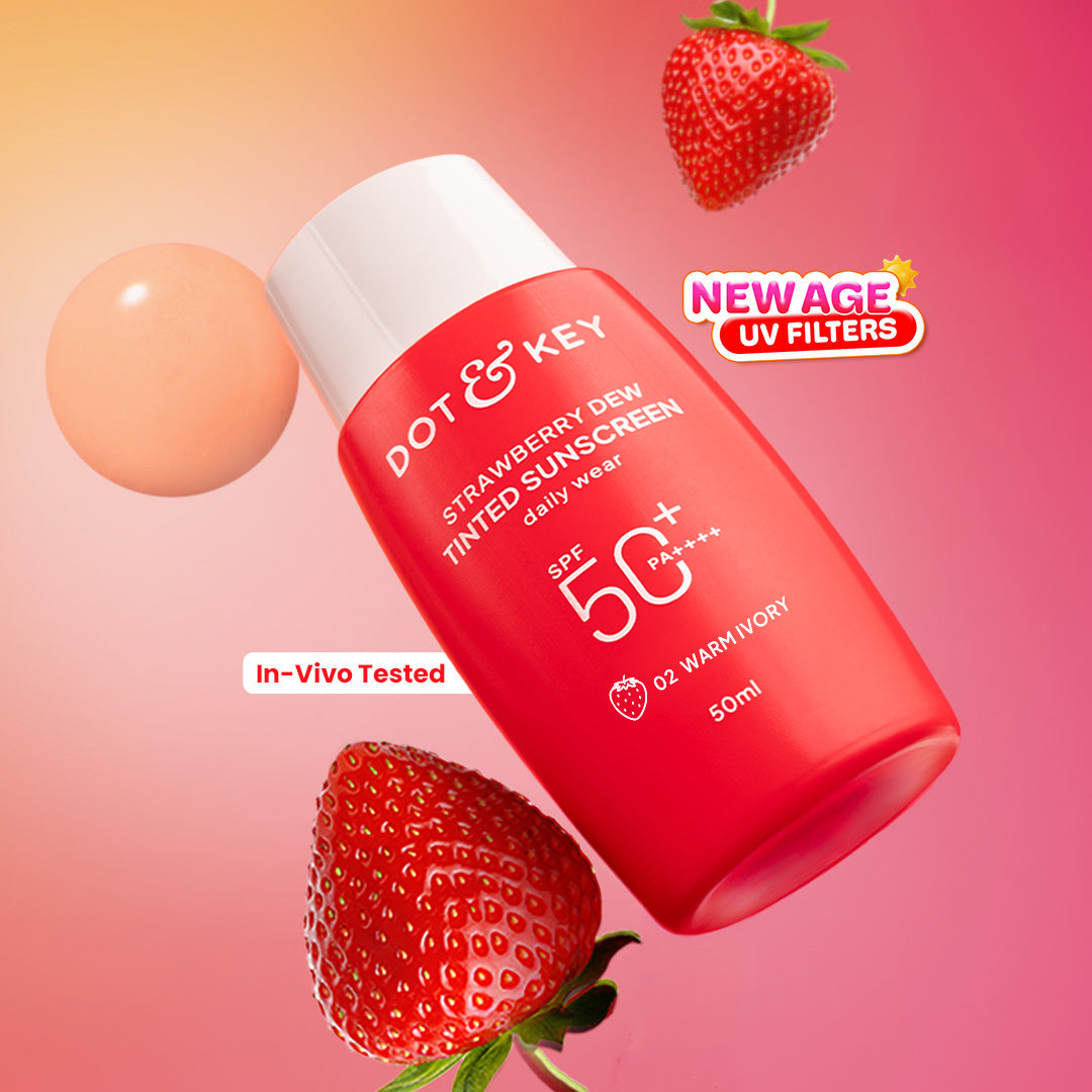 Dot & Key Strawberry Dew Tinted Sunscreen SPF 50+ PA++++ With New-Age UV Filters