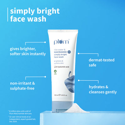 Plum Goodness Niacinamide & Rice Water Brightening CSM Combo