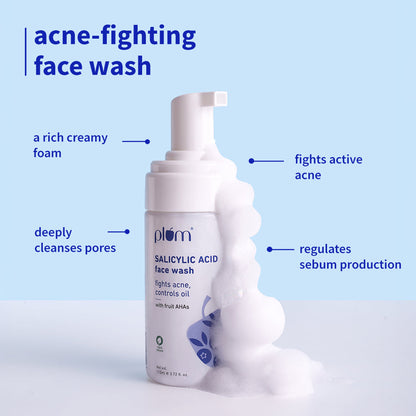 Brightening Combo for Acne-prone skin with Salicylic Acid Face Wash, Niacinamide Gel Cream & Niacinamide SPF50 Sunscreen