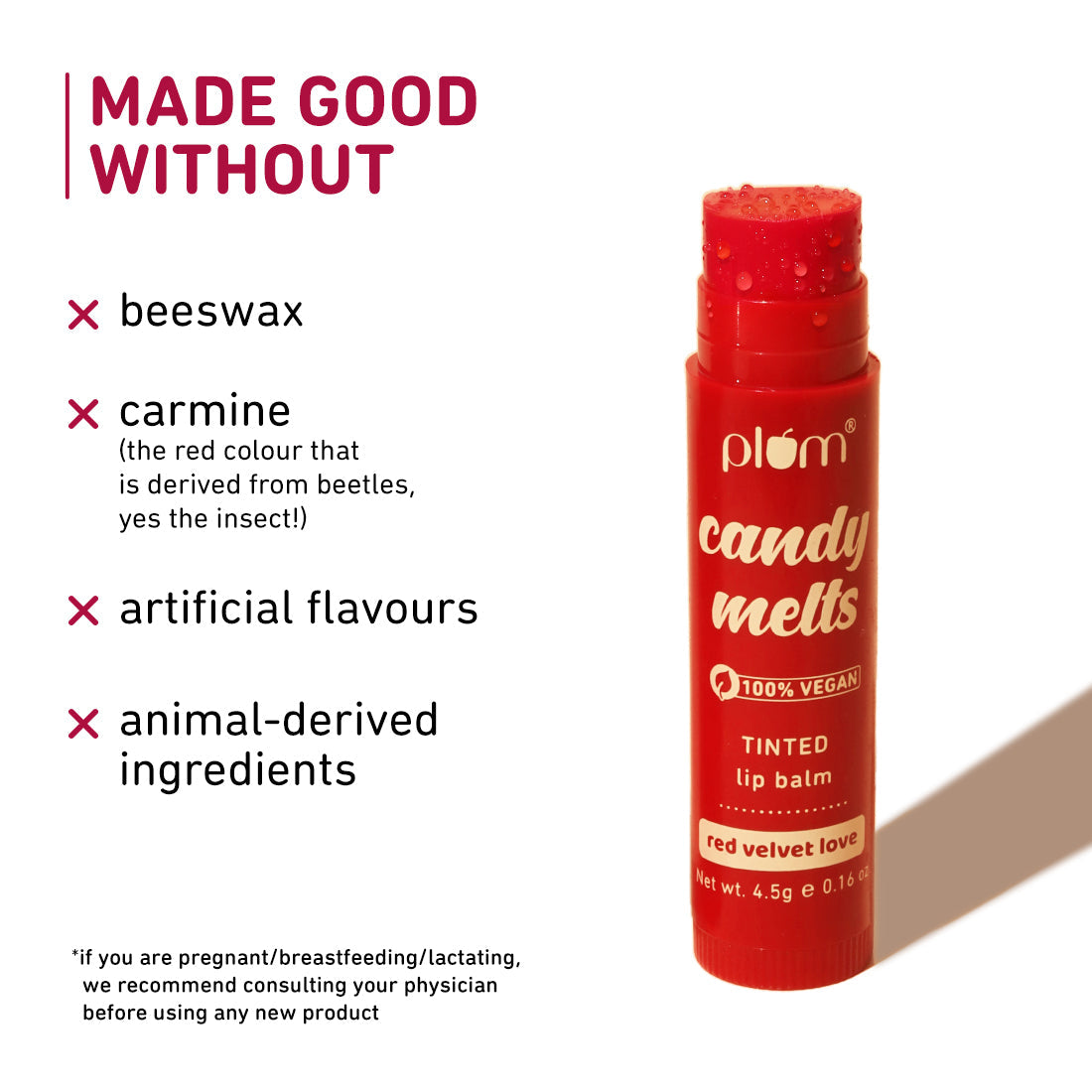 Plum Goodness Candy Melts Red Velvet Love Tinted Lip Balm