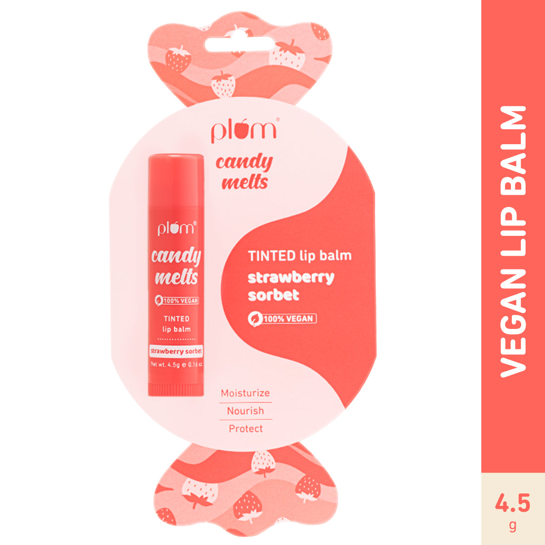 Plum Goodness Candy Melts Strawberry Sorbet Tinted Lip Balm
