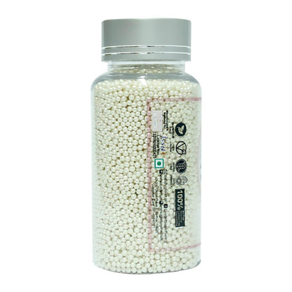 Confect White Disco Balls Sprinkles 2 MM