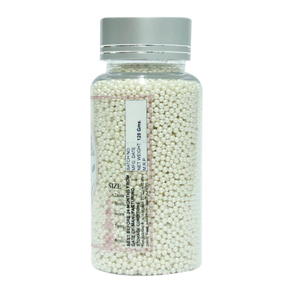 Confect White Disco Balls Sprinkles 2 MM