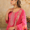 Dhiyona IE Women's Women Ethnic Motifs Embroidered Kurta with Trousers & Dupatta