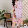 Dhiyona IE Women Printed Regular Pure Cotton Kurta with Trousers & With Dupatta