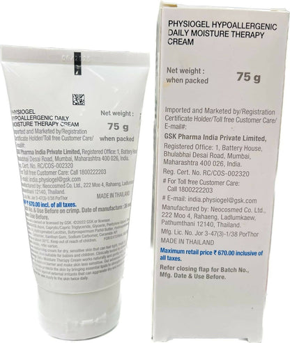 Physiogel Hypoallergenic Daily Moisture Therapy Cream - Indyancart