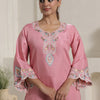 Dhiyona IE Women Embroidered Kurta & Trouser Co-Ord Set
