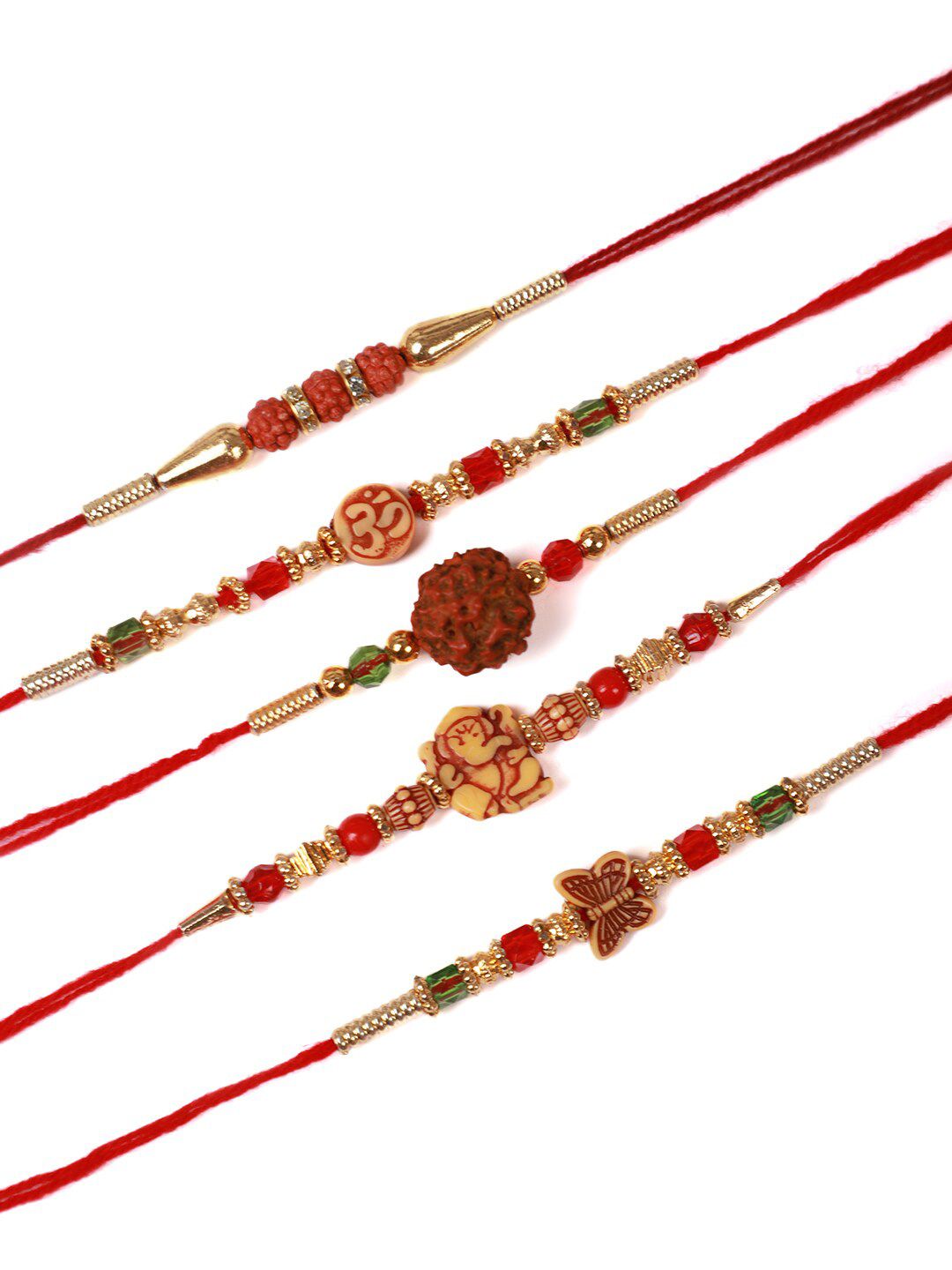 Anouk Unisex Set Of 10 Beaded Rakhi