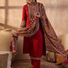 Dhiyona IE Women Ethnic Motifs Embroidered Beads and Stones Pure Cotton Kurta with Trousers