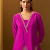 Dhiyona IE Women Floral Embroidered A-Line Kurta with Trousers
