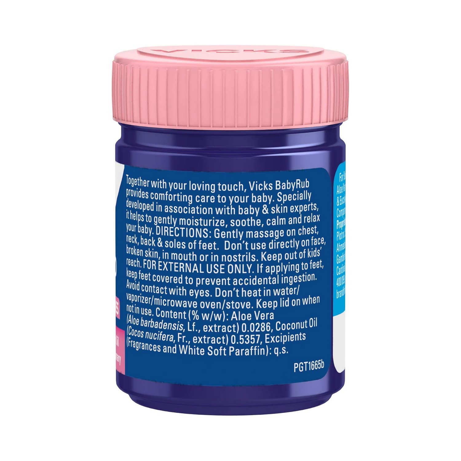 Vicks BabyRub Ayurvedic balm for babies, showing the gentle jar with Vicks branding and soothing herbal ingredients.