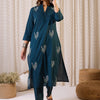 Dhiyona IE Women Ethnic Motifs Printed Pure Cotton Kurta with Trouser