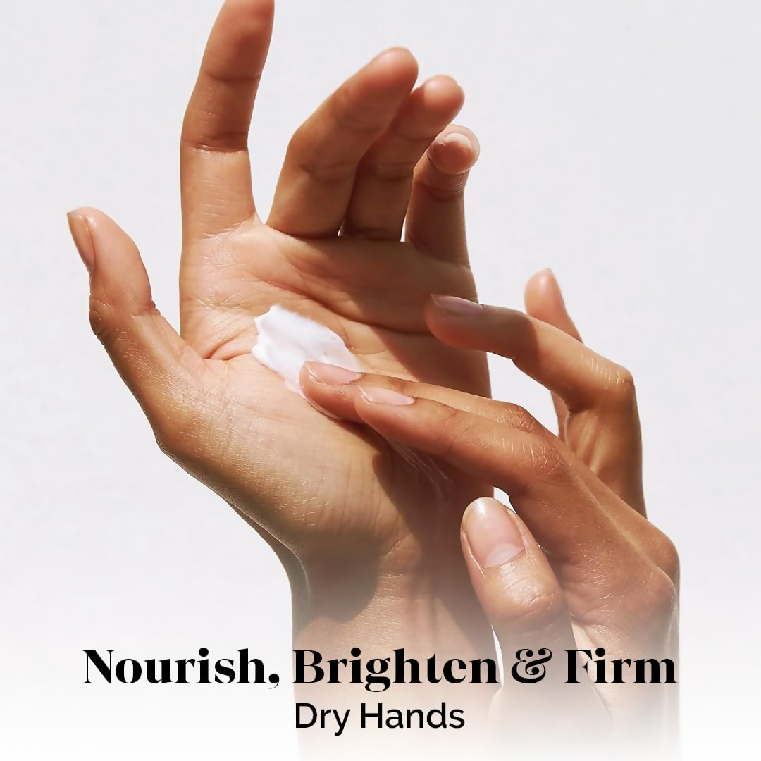 LuxaDerme Hand & Nail Rescue Cream with shea butter and niacinamide, showing a tube of nourishing hand cream on a clean surface.