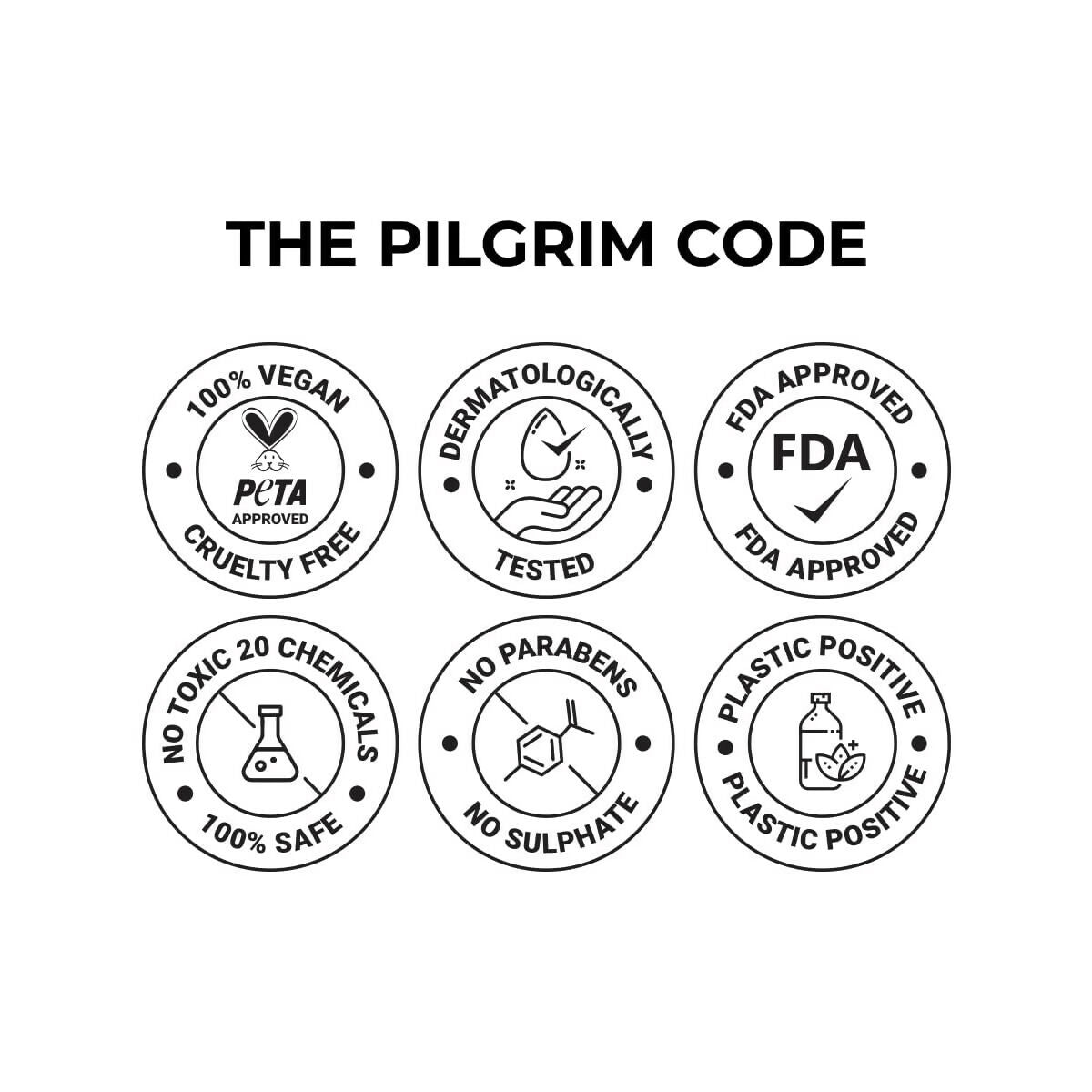 Pilgrim brightening face serum with 2% alpha arbutin and 3% vitamin C for glowing skin, featuring a dropper applicator.