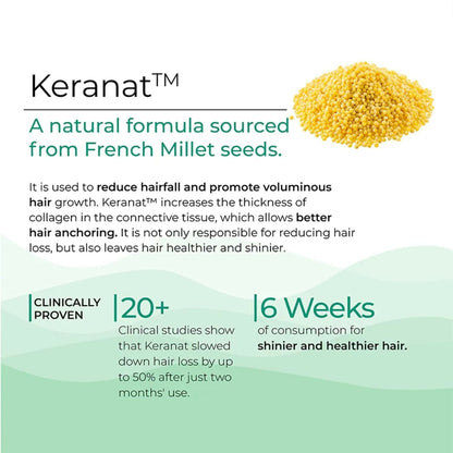 Wellbeing Nutrition Melts healthy hair and hair fall control strips in blister packaging, designed for oral care and hair health.