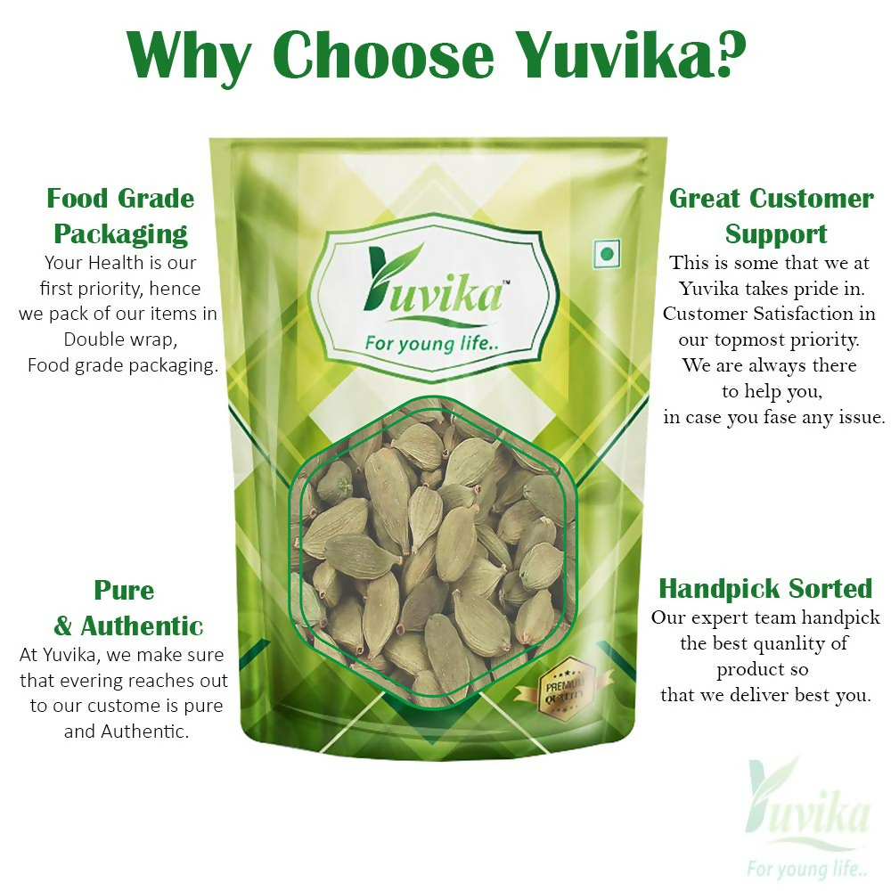 Yuvika Elaichi Choti - Elettaria Cardamomum - Green Cardamom Small