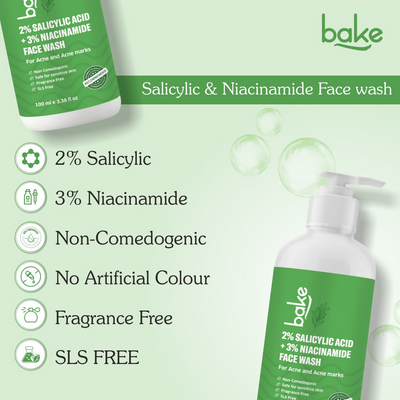 Bake 2% Salicylic Acid & 3% Niacinamide Face Wash