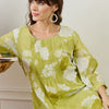 Dhiyona IE Printed Pure Cotton A-Line Tunic With Trousers Co-Ords