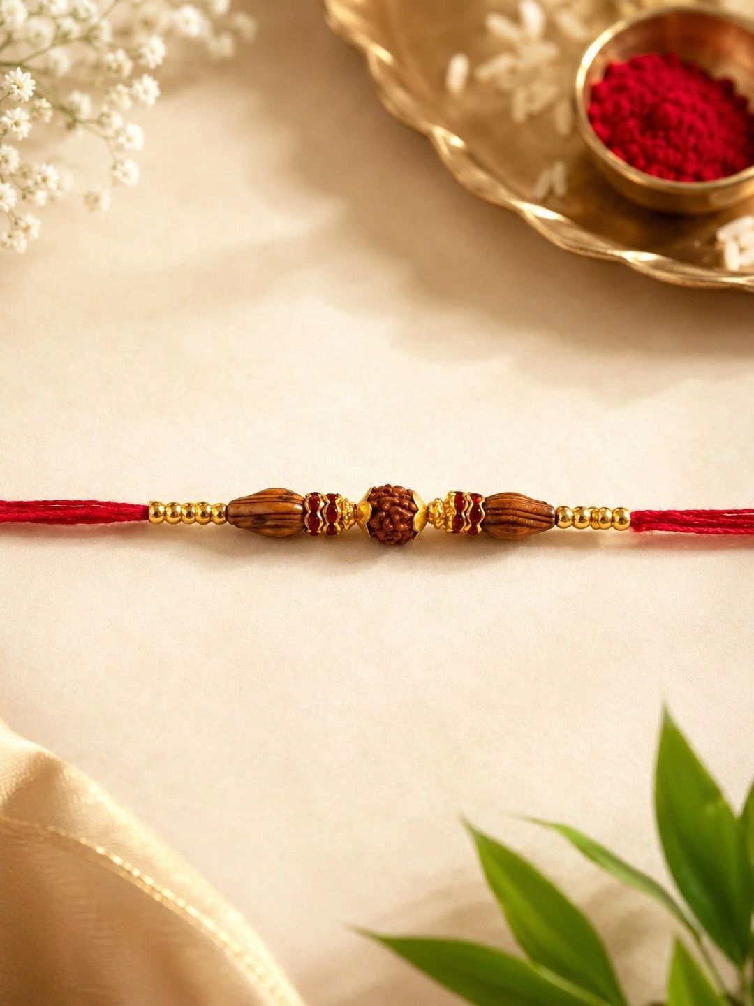 Anouk Set Of 4 Rakhi With Roli& Chawal