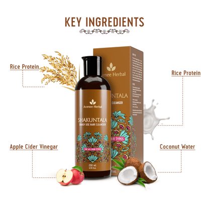 Avimee Herbal Anti Hairfall Kit includes a scalp spray, oil, and cleanser with rosemary, amla, methi, and bhringraj for strong hair.