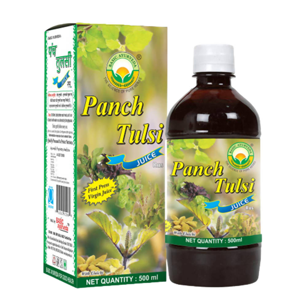 Basic Ayurveda Panch Tulsi Juice Ras - Limited Time Offer