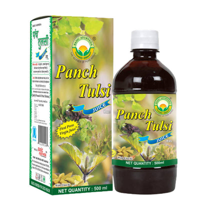 Basic Ayurveda Panch Tulsi Juice Ras - Limited Time Offer