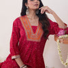 Dhiyona IE Embroidered V-Neck Tunic With Trousers