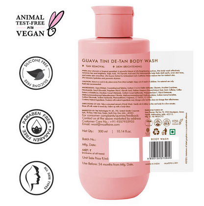 mCaffeine Guava Tini De-Tan Body Wash
