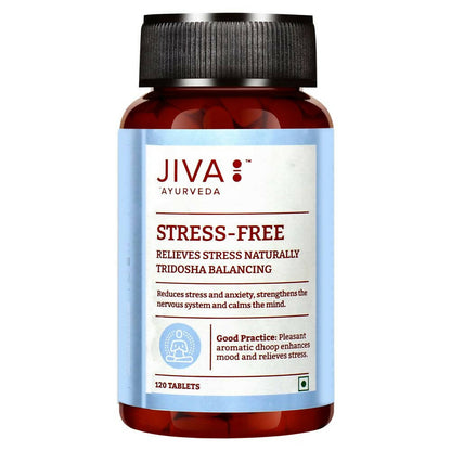 Jiva Ayurveda Stress-Free Tablets - Indyancart
