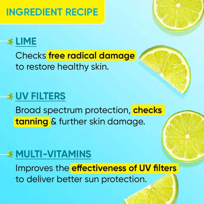 Dot & Key Lime Rush Sunscreen SPF 50+ bottle with bright green packaging, designed for swim and sports protection from UV rays.