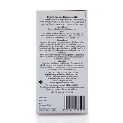 Bipha Ayurveda Frankinscence Essential Oil