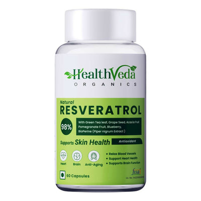 Health Veda Organics Resveratrol 250mg Capsules