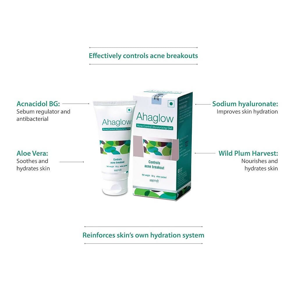 Ahaglow Acne Control Moisturizing Gel - Indyancart