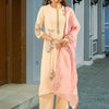 Dhiyona IE Women Floral Embroidered Regular Thread Work Kurta with Palazzos & With Dupatta