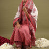 Dhiyona IE Ethnic Motifs Printed Regular Pure Cotton Kurta with Salwar & Dupatta