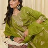 Dhiyona IE Women Ethnic Motifs Embroidered Regular Kurta with Trousers & With Dupatta