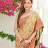 Dhiyona GR Women's Yashodha Hazelnut Beige Jamewar Kashmiri Soft Modal Silk Saree