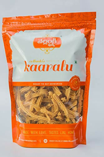 Vellanki Foods Namkeen Combo Pack with Muruku, Chegodi, Vampoosa, and Mixture, North Indian snacks in 250g packs.