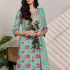 Dhiyona IE Women Floral Printed Regular Mirror Work Kurta & Trousers With Dupatta