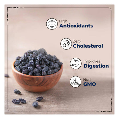 Happilo Premium Seedless Afghani Black Raisins