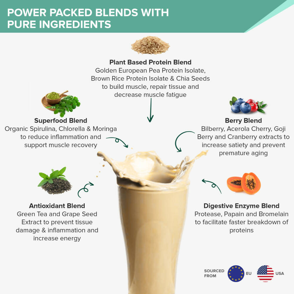 Wellbeing Nutrition Superfood Plant Protein-French Vanilla Caramel - Indyancart