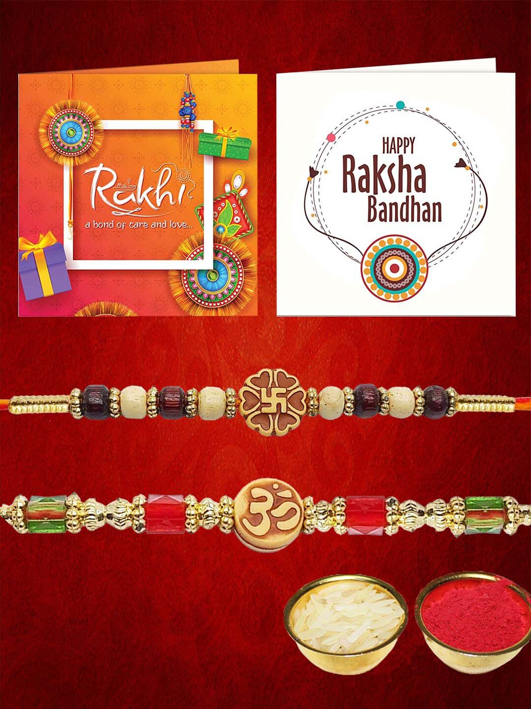 Anouk Set Of 2 Beaded Rakhi