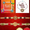 Dhiyona Set Of 2 Beaded Rakhi