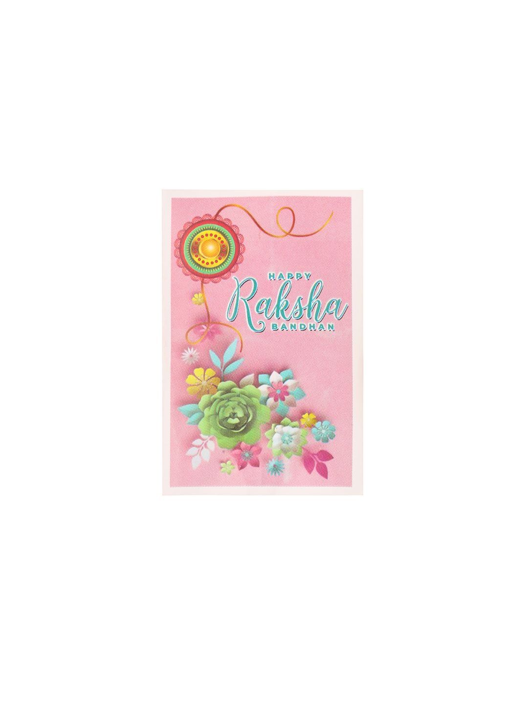 Anouk Set Of 3 Multicolor Artificial Stones & Beads Thread Rakhi With Roli Chawal Chandan